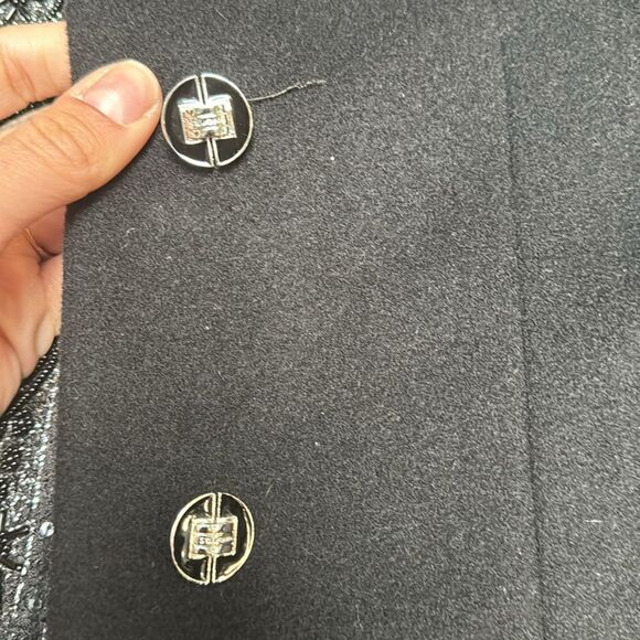 St. John Cashmere and Fox fur trim Coat - Picture 10 of 15